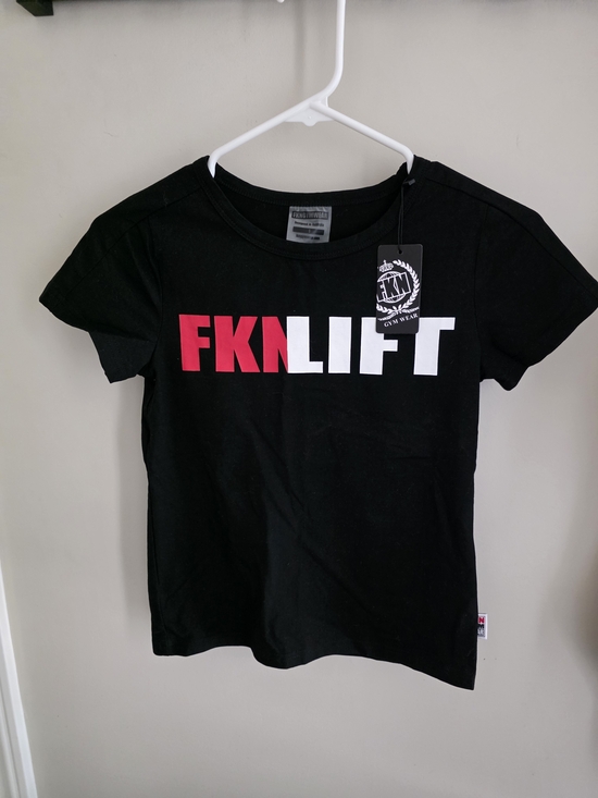 FKNGYMWEAR Tops - Girls' Black Short Sleeve Graphic Tee